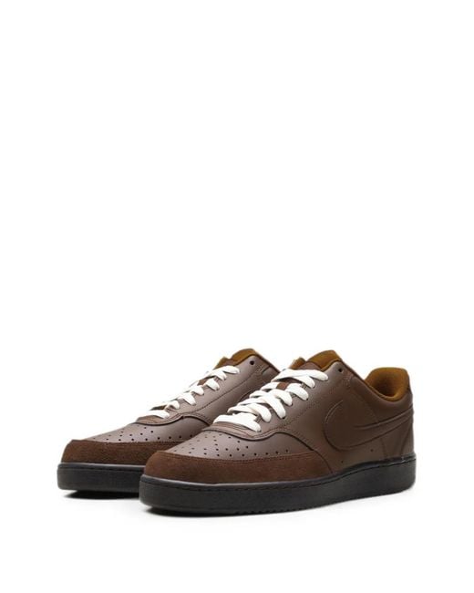 Nike Brown Court Vision Low Sneakers for men