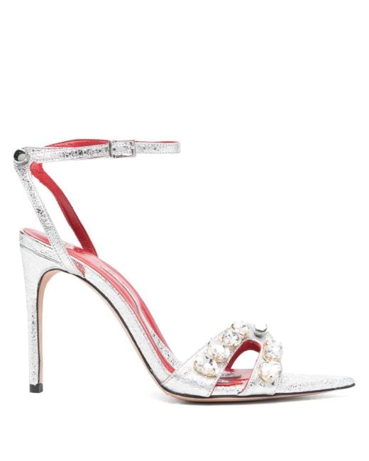 HARDOT Pink 100mm Booty Sandals