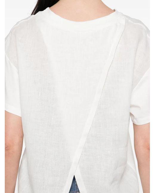 Kaos レイヤードバック Tシャツ White