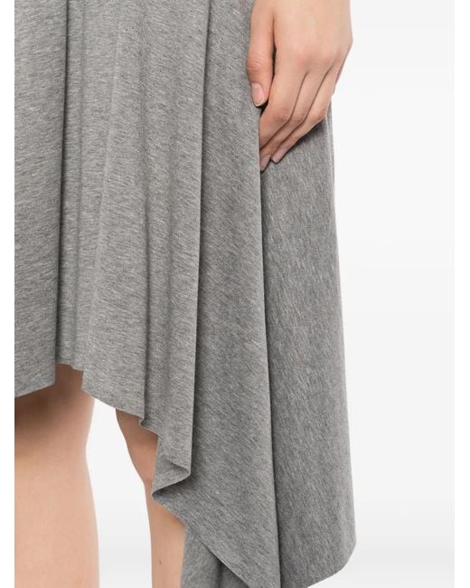 JNBY Gray Asymmetric Sleeveless Dress