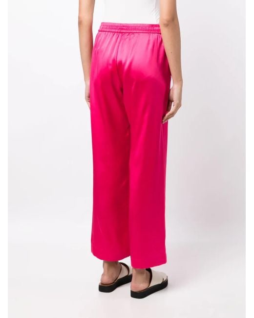 MIRA MIKATI Pink X Javier Calleja Satin Pyjama Bottoms