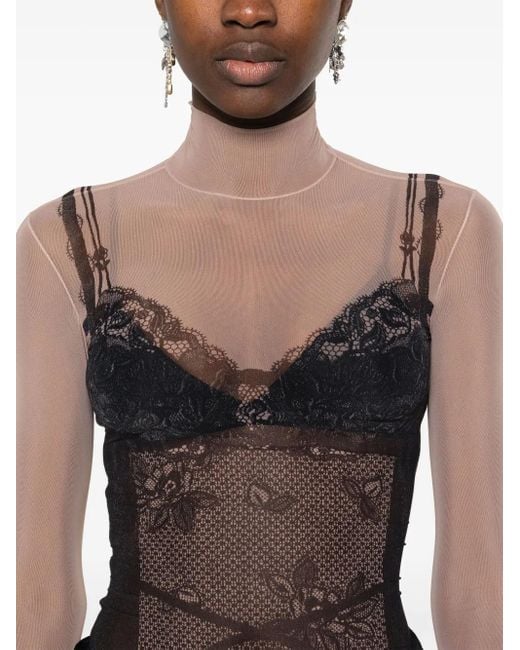 Balenciaga Black "trompe L'oeil Lingerie" Top