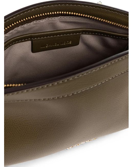 MICHAEL Michael Kors Brown Small Athena Leather Shoulder Bag