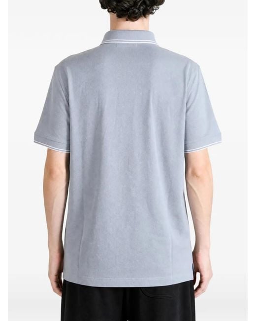Stone Island Blue Polo En Coton Biologique Piqué Avec Stretch (2200010) for men