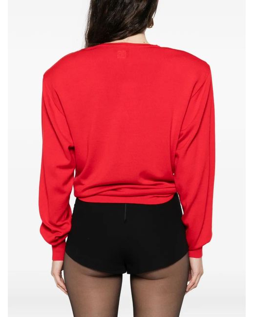 Magda Butrym Red Wool Sweater