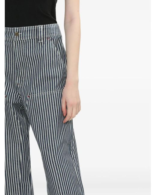 A.P.C. Gray Striped Trousers