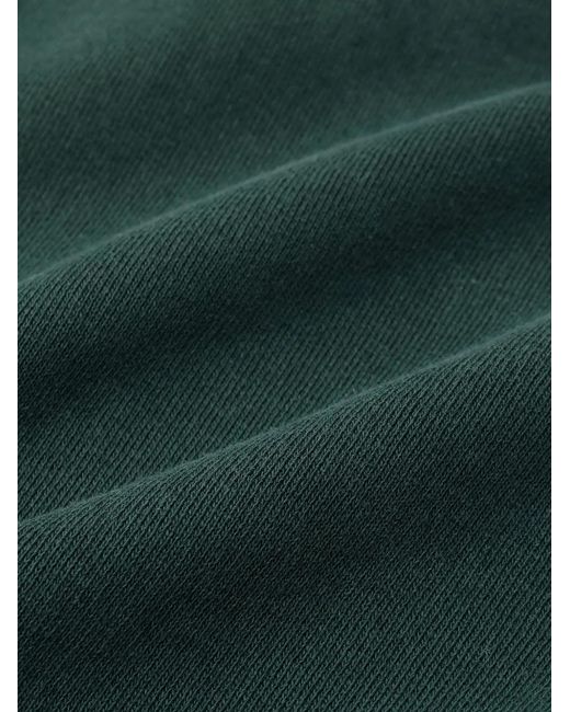 Sporty & Rich Green Serif Logo Cotton Track Pants