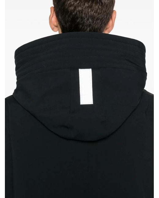 Peuterey Black Kasa Padded Hooded Coat for men