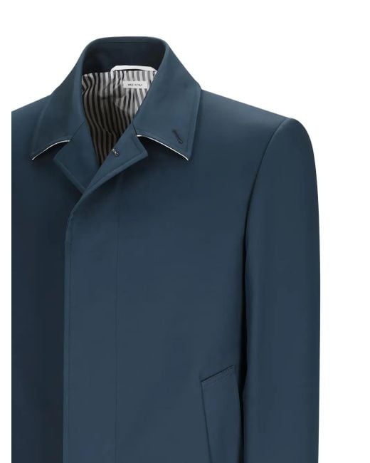 Thom Browne Blue Classic Midi Coat for men