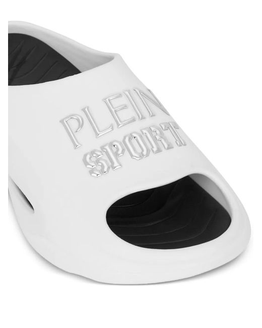 Philipp Plein White Solar Slides