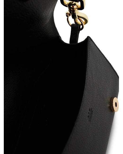 Atp Atelier Black Corsina Magnetic-Flap Shoulder Bag