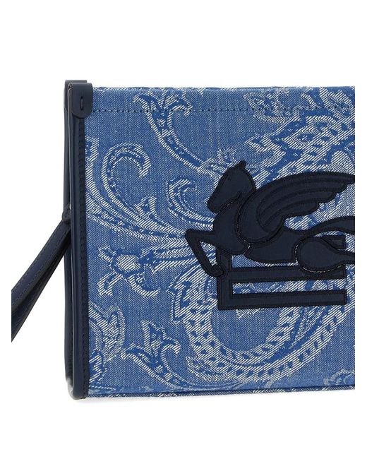 Etro Blue Clutch