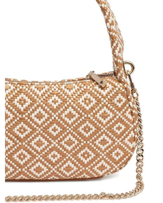Guess Natural Vikky woven-patterned shoulder bag