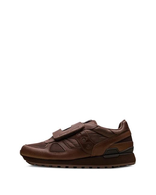 Saucony Brown Shadow Original Touch-Strap Sneakers for men