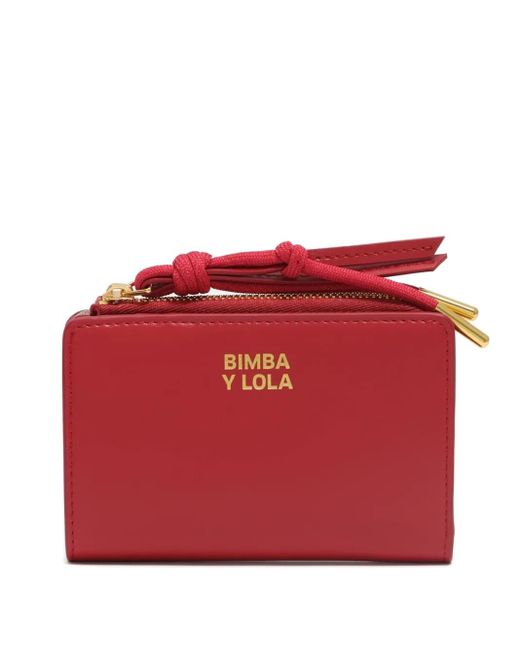 Bimba Y Lola Red Logo-Detail Wallet