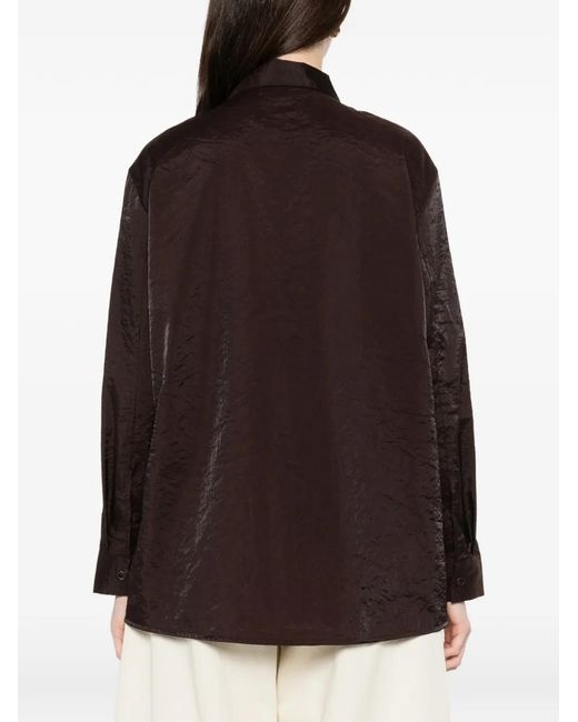 Studio Nicholson Black Polo-Collar Shirt