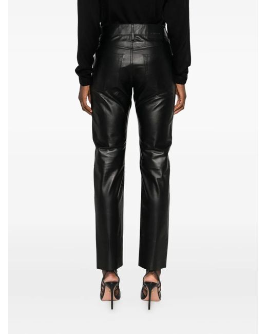 Tom Ford Leren Broek in het Gray