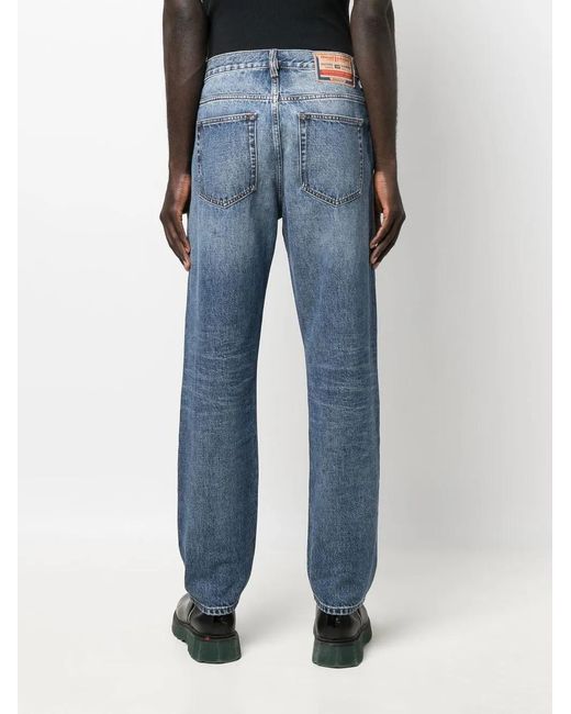 DIESEL Blue 2020 D-Viker 007C2 Straight-Leg Jeans for men