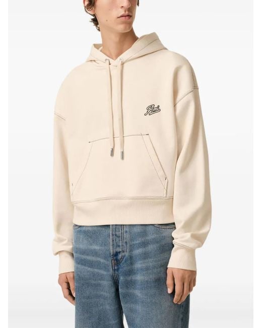 AMI Ami Signature Hoodie in het Natural voor heren