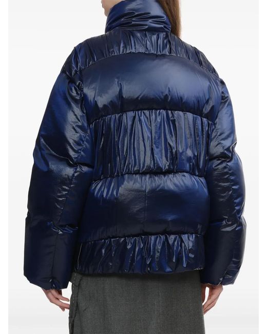 Adererror Blue High-Neck Puffer Jacket