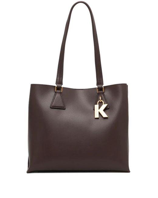 Karl Lagerfeld Brown K/Lock Shoulder Bag