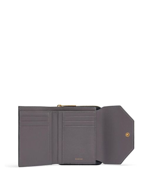 Portefeuille Envelope à design compacte Balenciaga en coloris Black