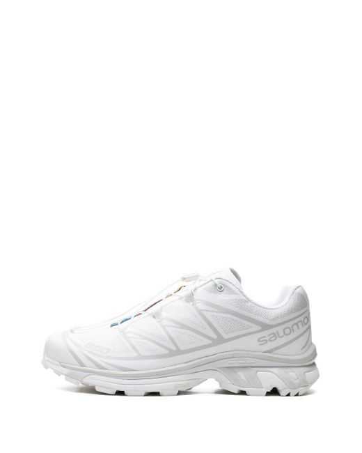 Salomon White Xt-6 Advanced " Lunar Rock" Sneakers