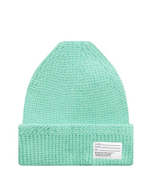 Visvim Green Chunky-Knit Beanie for men