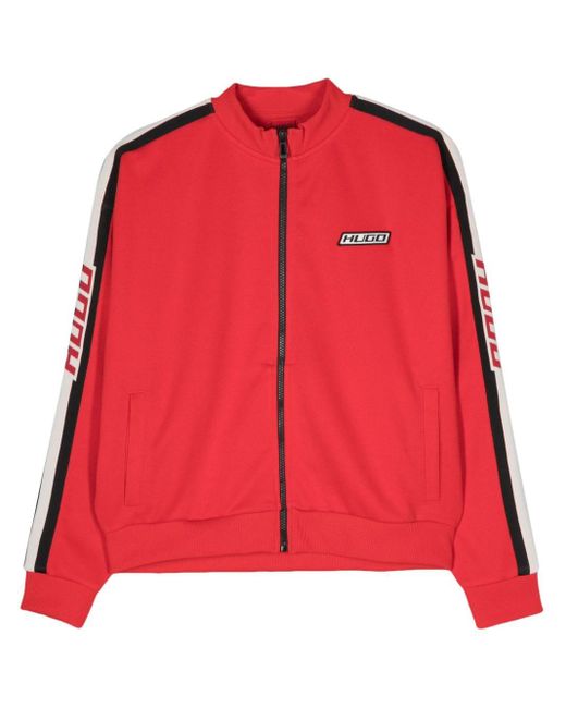 HUGO Red Logo-patch Zip-up Jacket