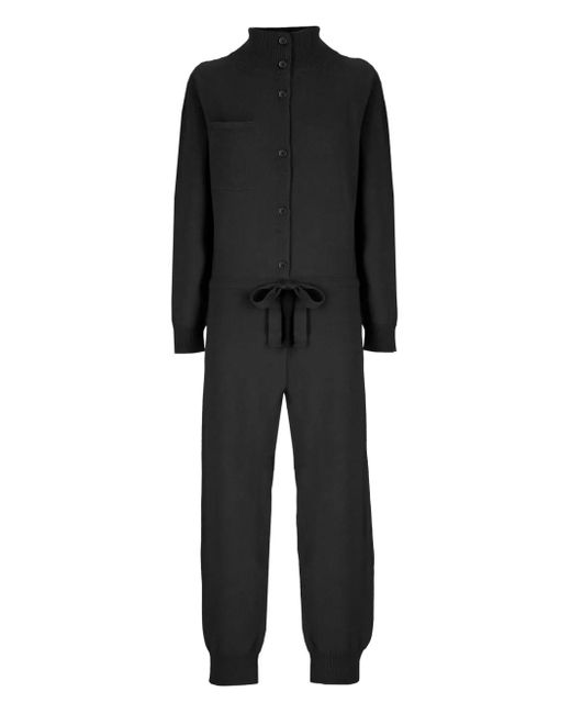 Laneus Gebreide Jumpsuit in het Black