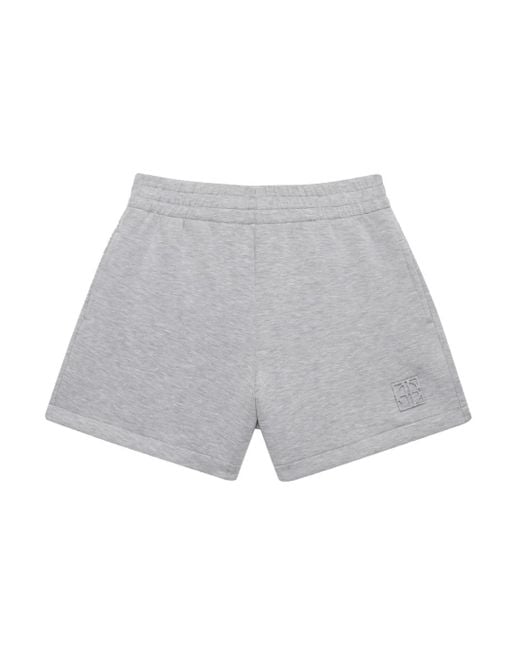 Anine Bing Gray Kam Short Framed Monogram Heather A0510655Gry1