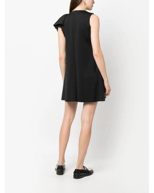 Viktor & Rolf Black Bow Volant Mini Dress
