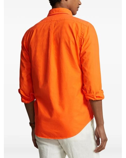 Polo Ralph Lauren Button-Down Overhemd in het Orange voor heren