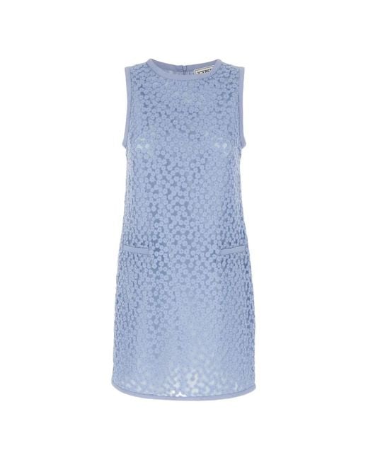 Iceberg Blue Floral Mini Dress