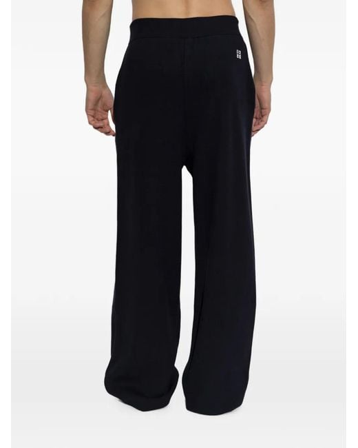 DSquared² Black Logo-Plaque Track Trousers for men