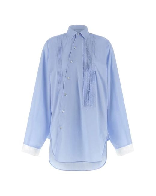 Jejia Blue Crazy Smoking Plissée Shirt