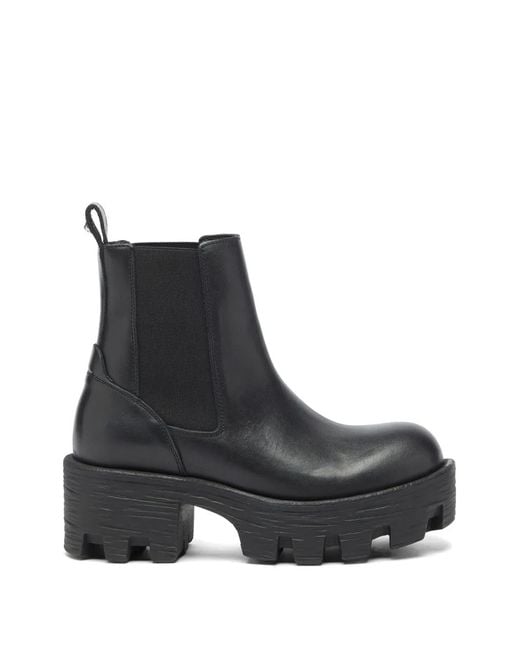 DIESEL Black D-Hammer Chunky-Sole Ankle Boots