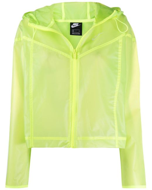 Nike Yellow Windrunner Transparent Jacket