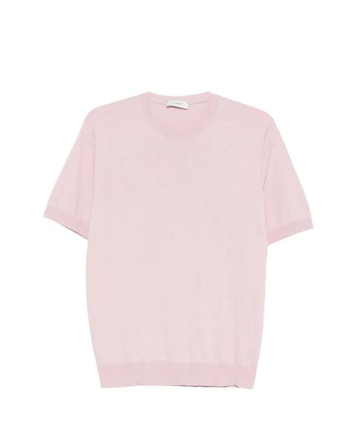 Paolo Pecora Pink Short-Sleeve T-Shirt for men