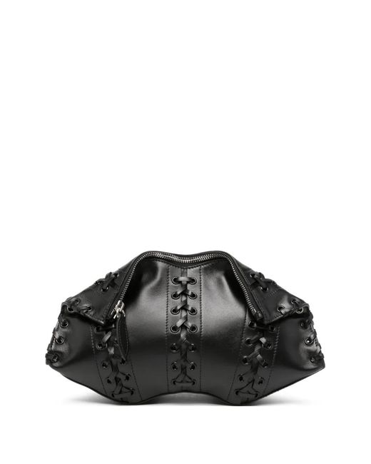 McQueen Black Pochette Manta