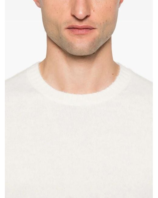 Mc2 Saint Barth White Regent Crew-Neck Sweater for men