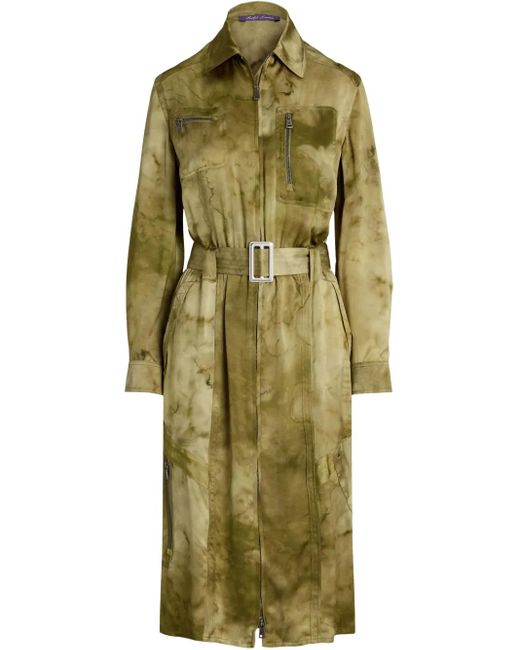 Ralph Lauren Green Belted Shirt Dress