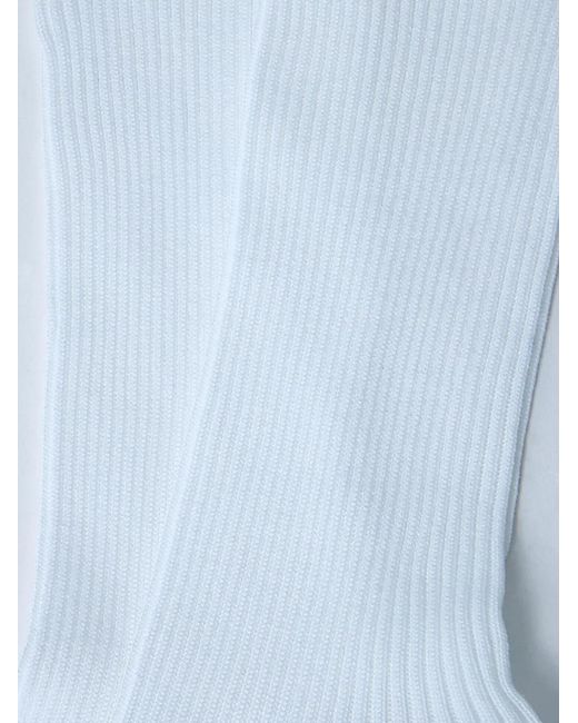 Gucci Blue Web Ribbed Socks