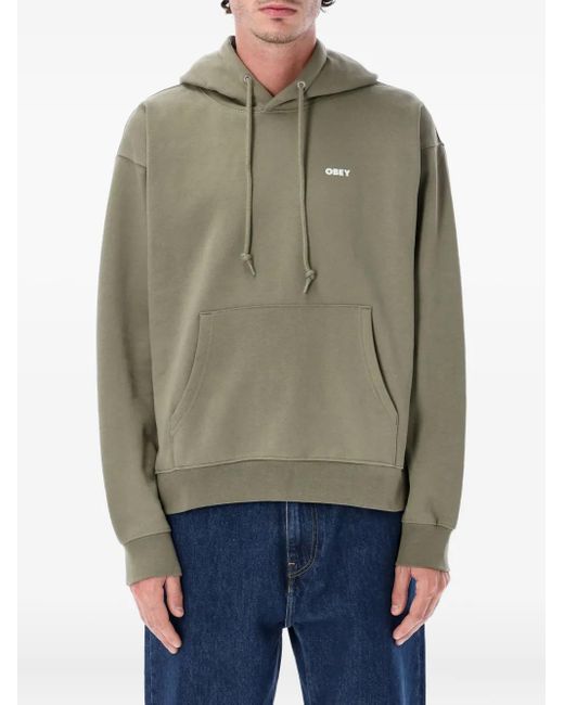 Obey Hoodie mit Vordertasche in Green für Herren
