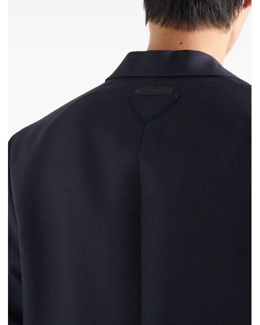 Blazer Con Bolsillo De Parche Prada de hombre de color Blue