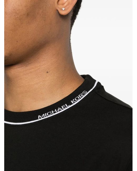 Michael Kors Black Crew-Neck T-Shirt for men