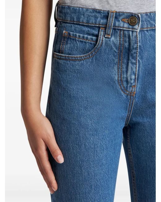 Etro Blue Straight-Leg Jeans