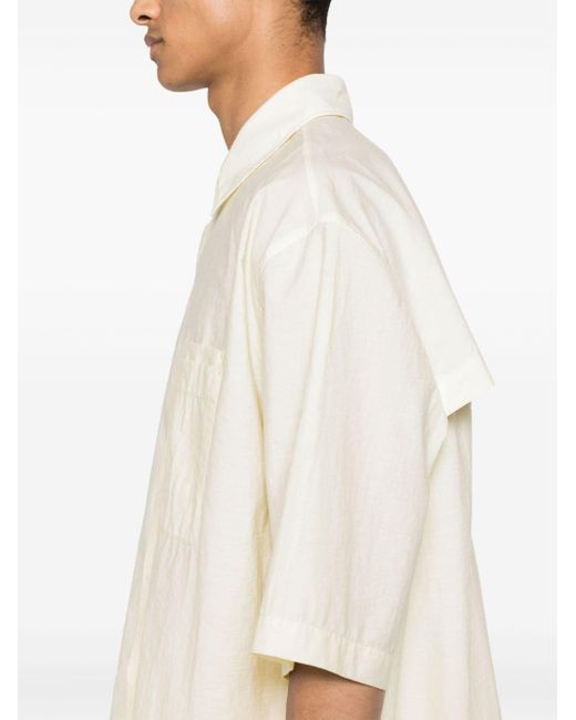 Camisa con cuello clásico Lemaire de hombre de color White