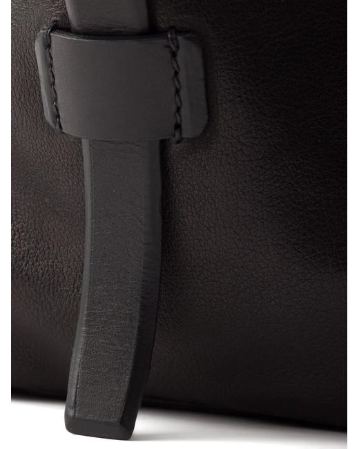 Prada Black Route Medium Leather Tote Bag