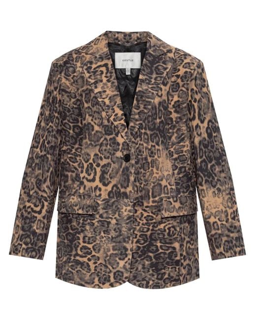 Blazer Leane Gestuz en coloris Brown